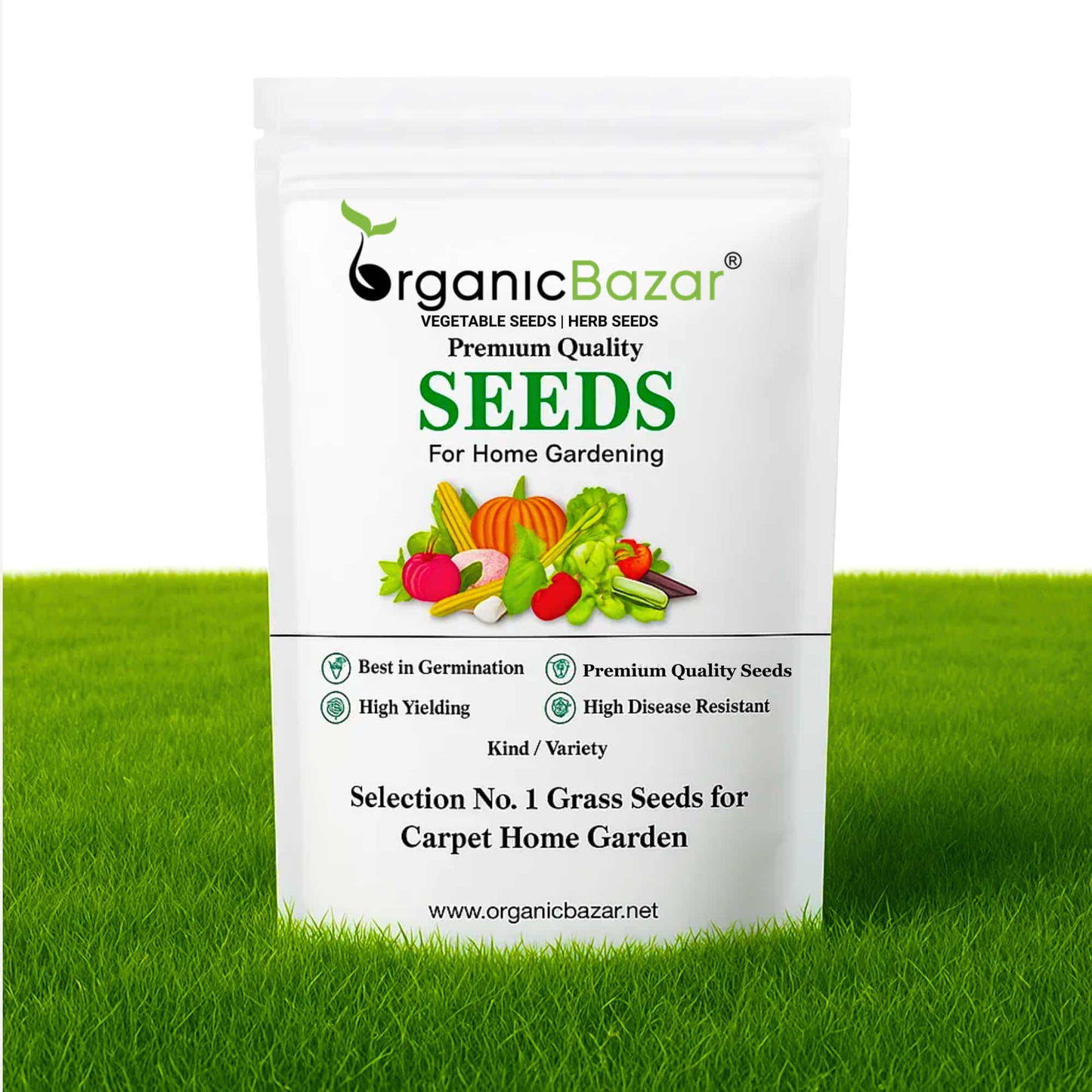 Selection No. 1 Grass Seeds for Carpet Home Garden (50g)