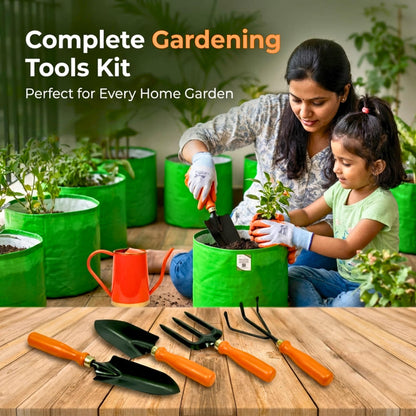 Gardening Tools Kit (5 Gardening Tool Sets) For Home Gardening