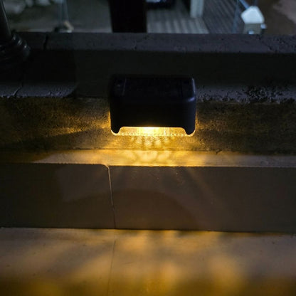 4-Piece Solar Decorative Waterproof Garden, Stair & Railing Lights – Outdoor LED Lights for Home Décor