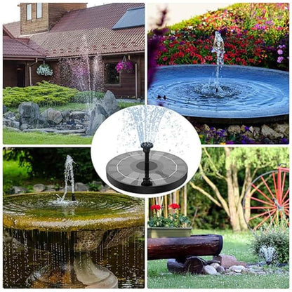 Solar Fountain Pump, Floating Water Fountain for Bird Bath, Garden, Pond, Pool, Outdoor