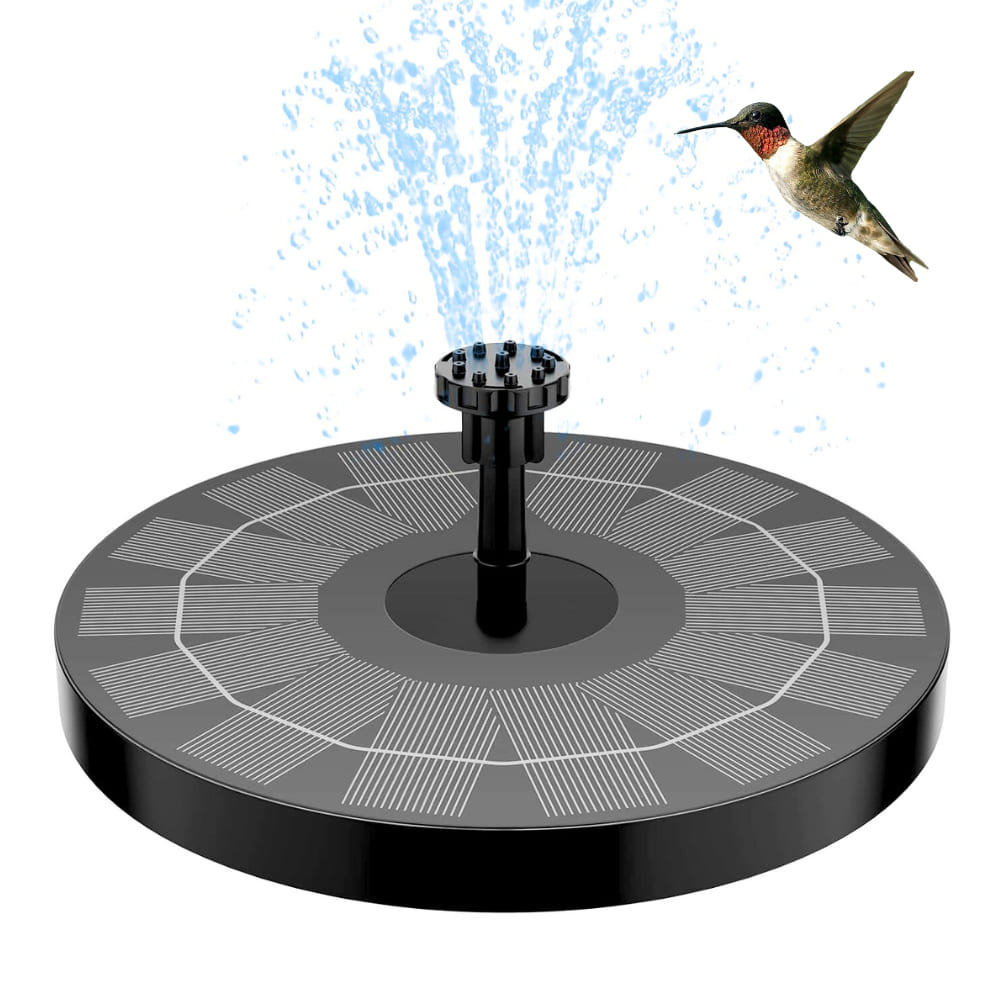 Solar Fountain Pump, Floating Water Fountain for Bird Bath, Garden, Pond, Pool, Outdoor