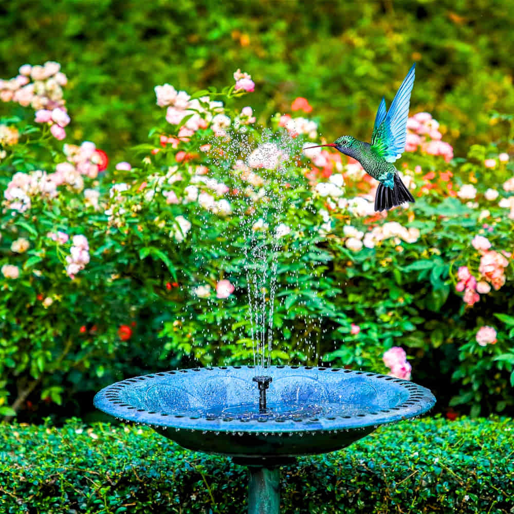 Solar Powered Bird Bath Water Fountain Pump – Floating LED Light – Outdoor Pond & Garden