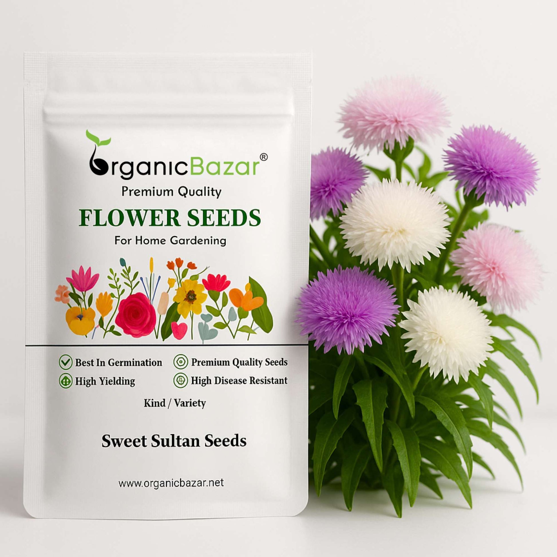 sweet sultan flower seeds Buy Best Quality Sweet Sultan Seeds : Organicbazar