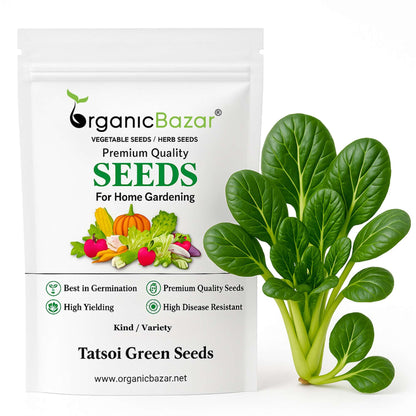 Tatsoi Green Seeds - 100 Seeds (तत्सोई ग्रीन के बीज)