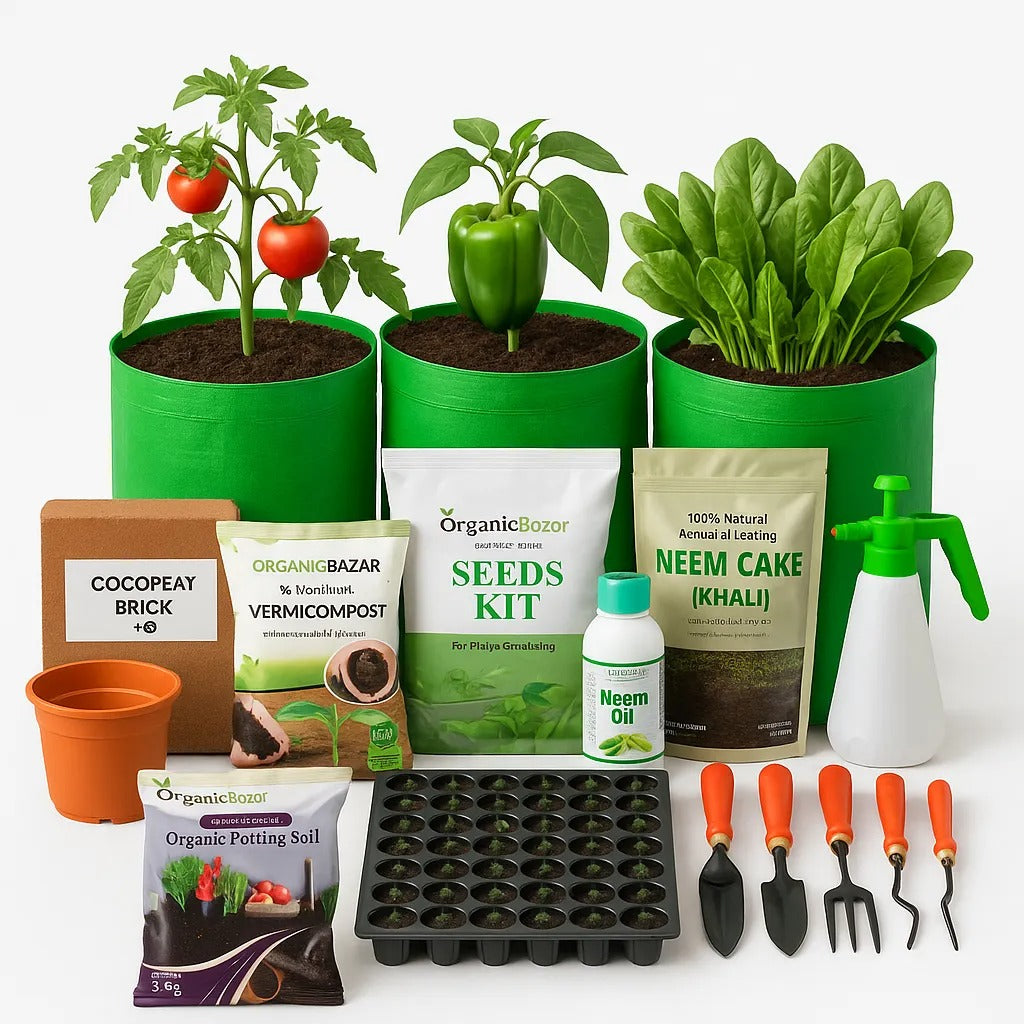Terrace Gardening Kit for Beginners 14 Different Product in 1 kit