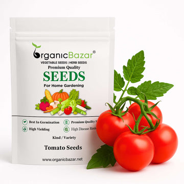 Tomato Seeds - 50 Seeds (Tamatar) (टमाटर के बीज) High Germination/ Easy to Grow/ Ideal for Terrace/Kitchen Gardening