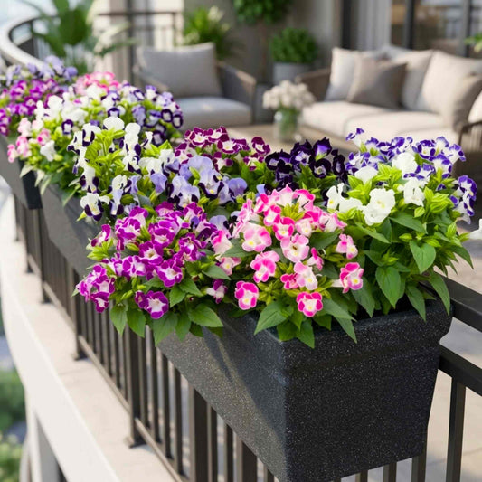 Torenia Kauai Mix Color Flower Seeds (30 Seeds) Wishbone Flower Seeds for Pots, Hanging Baskets & Shade Garden