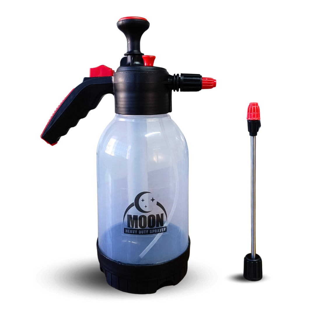 High-Pressure Spray Pump with Extension Rod for Garden (Transparent, 2 Liter)