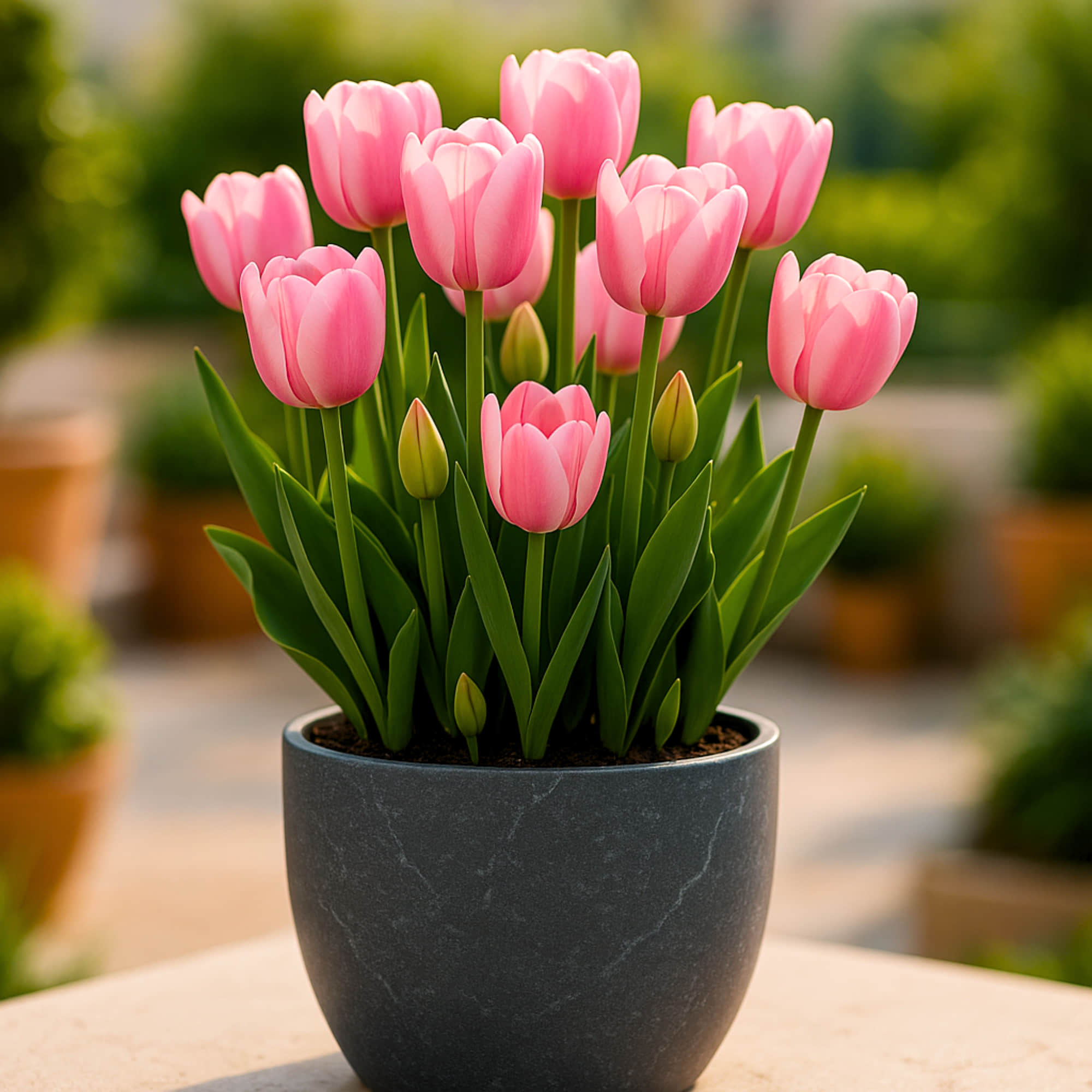 Tulip Pink Flower Bulbs (05N)