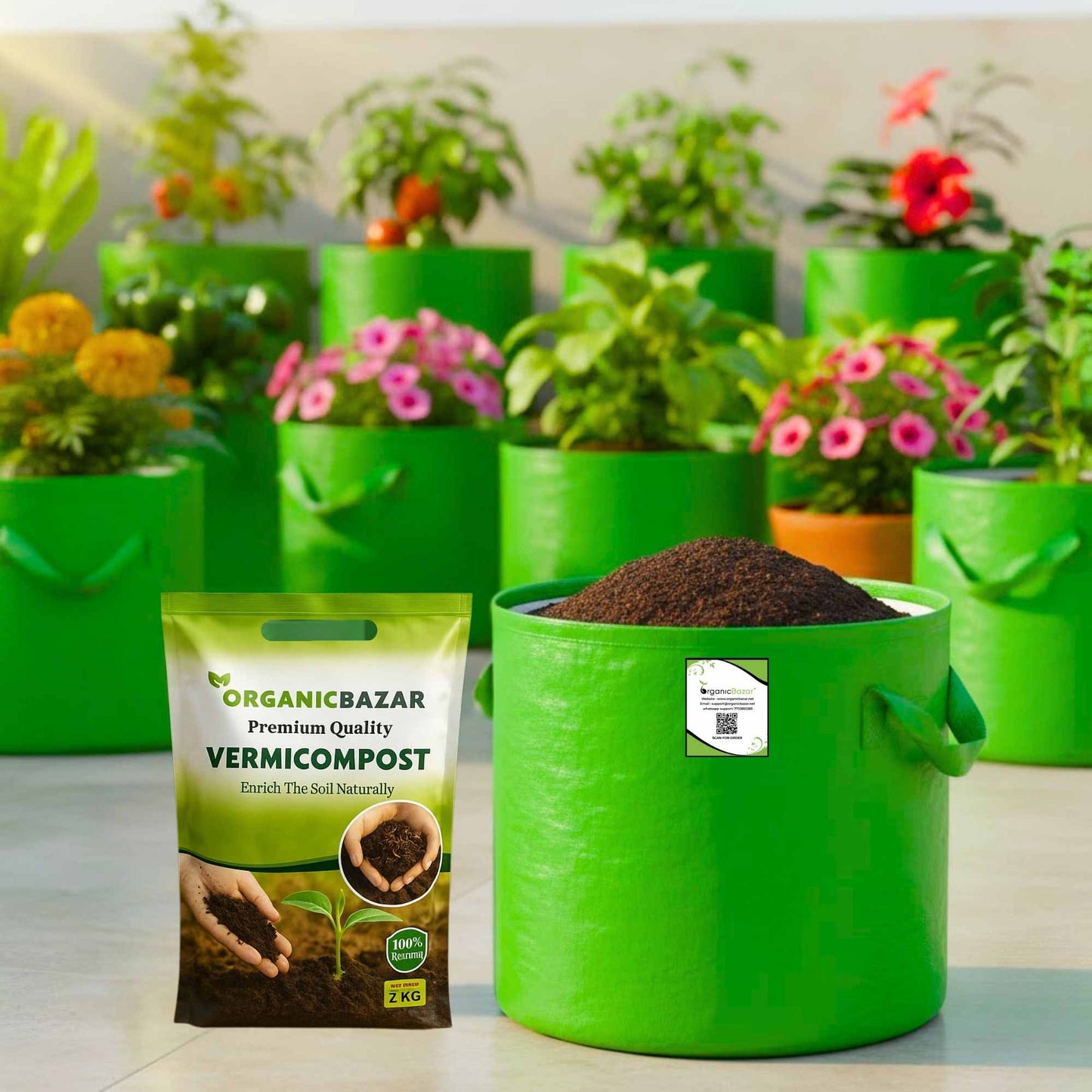 Vermicompost Fertilizer Manure for Garden Plants (2kg)