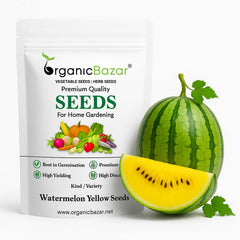 Watermelon Yellow Seeds - 12 Seeds (Pila Tarbooj/पीला तरबूज के बीज)