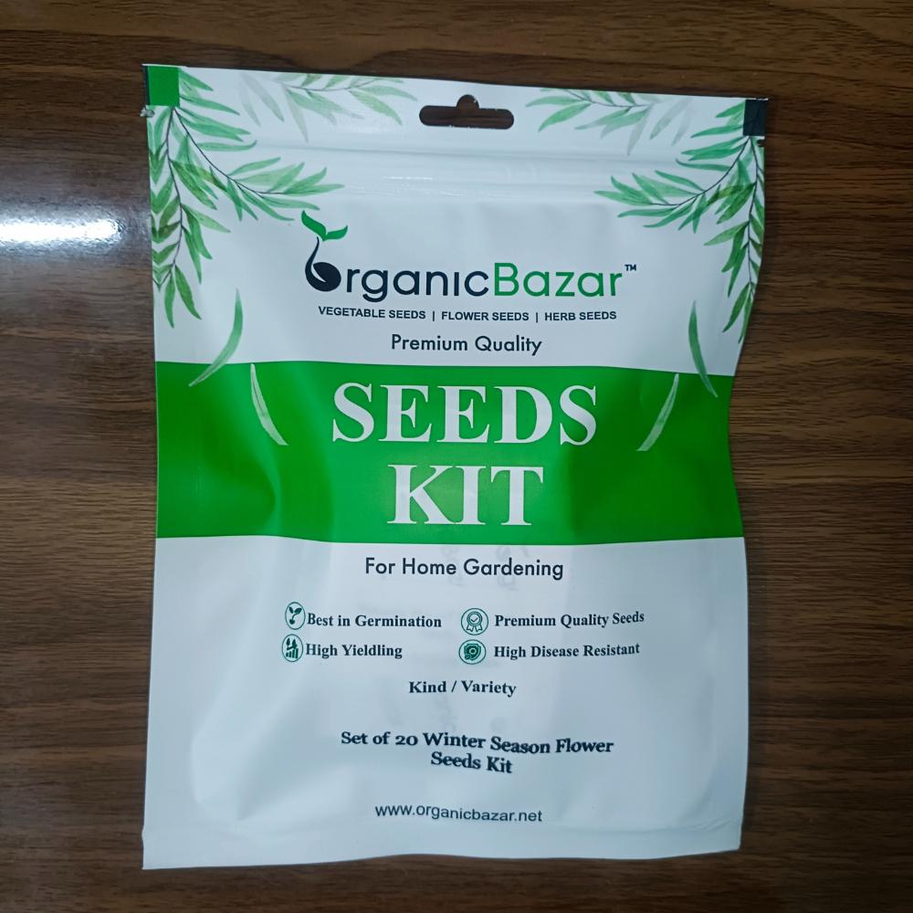 Set of 20 Winter Season Flower Seeds Kit