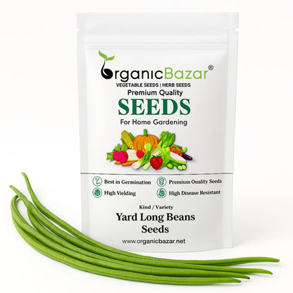 Yard Long Beans Seeds - 20 Seeds (यार्ड लॉन्ग बीन्स के बीज)