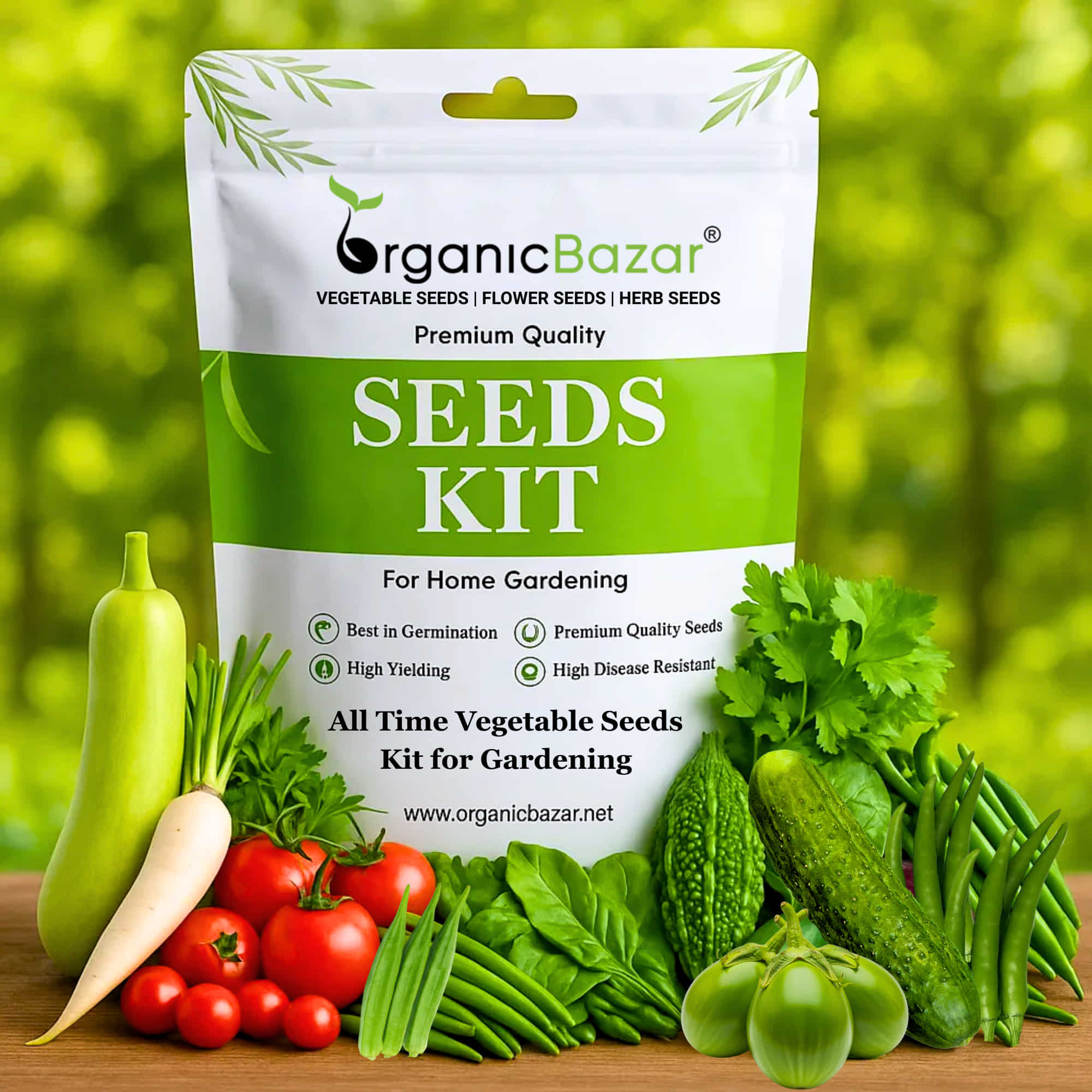 All Time Vegetable Seeds Kit for Home Gardening
