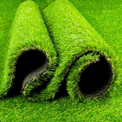 Artificial Green Grass Carpet 35 mm High Density – Realistic Lawn Turf for Garden, Balcony, Indoor & Outdoor Spaces | OrganicBazar