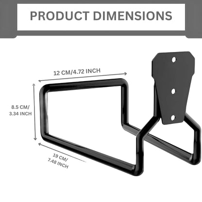 Garden Hose Hanger Hook Heavy Duty – Wall Mounted Metal Garden Pipe Holder Holder | Rust-Resistant Water Hose Organizer | Sturdy & Space-Saving Storage Hook for Yard, Lawn, Patio, Garage & Shed (Pack of 1)