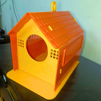 Plastic Bird House Foldable Bird Nest for Sparrows | Outdoor Nesting Shelter for Balcony & Garden | Lightweight & Weather-Resistant Bird Home with Air Ventilation