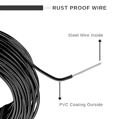 Multipurpose Cloth Drying Rope Wire – 10 Meters for Garden, Indoor & Outdoor uses | Strong & Rust-Resistant Clothesline
