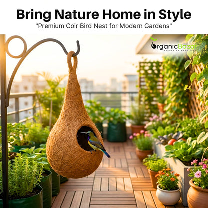 Coir Fibre Bird Nest for Garden