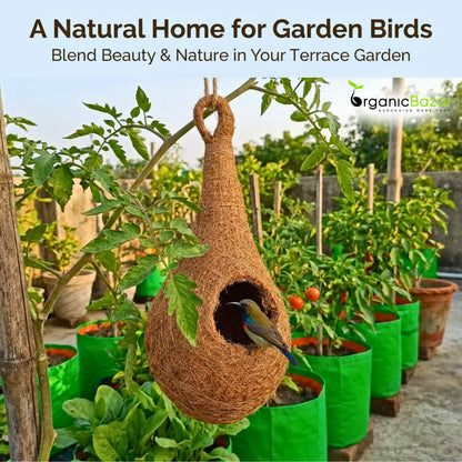 Coir Fibre Bird Nest for Garden