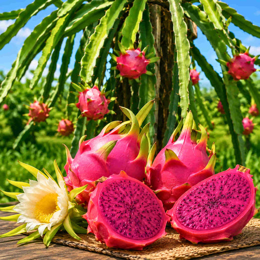 Dragon Fruit Live Plant For Planting in Home Garden - Red