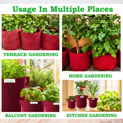 Geo Fabric 12x12 Grow Bag For Terrace Gardening Suitable For Vegetable and Flower Plants