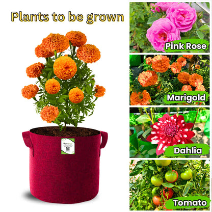 Geo Fabric 15x15 Grow Bag For Terrace Gardening Suitable For Vegetable and Flower Plants