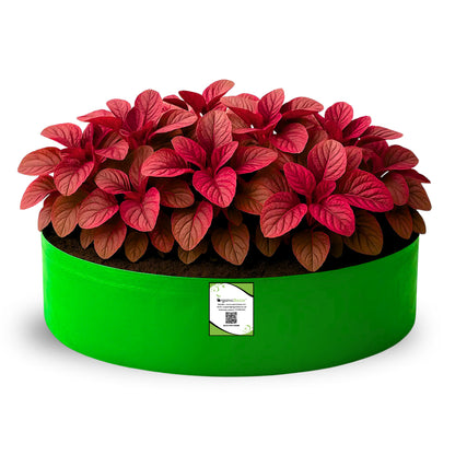 OrganicBazar 24x9 Grow Bag for Leafy Vegetables, Premium HDPE 260 GSM, Green Plant Bags for Terrace Garden