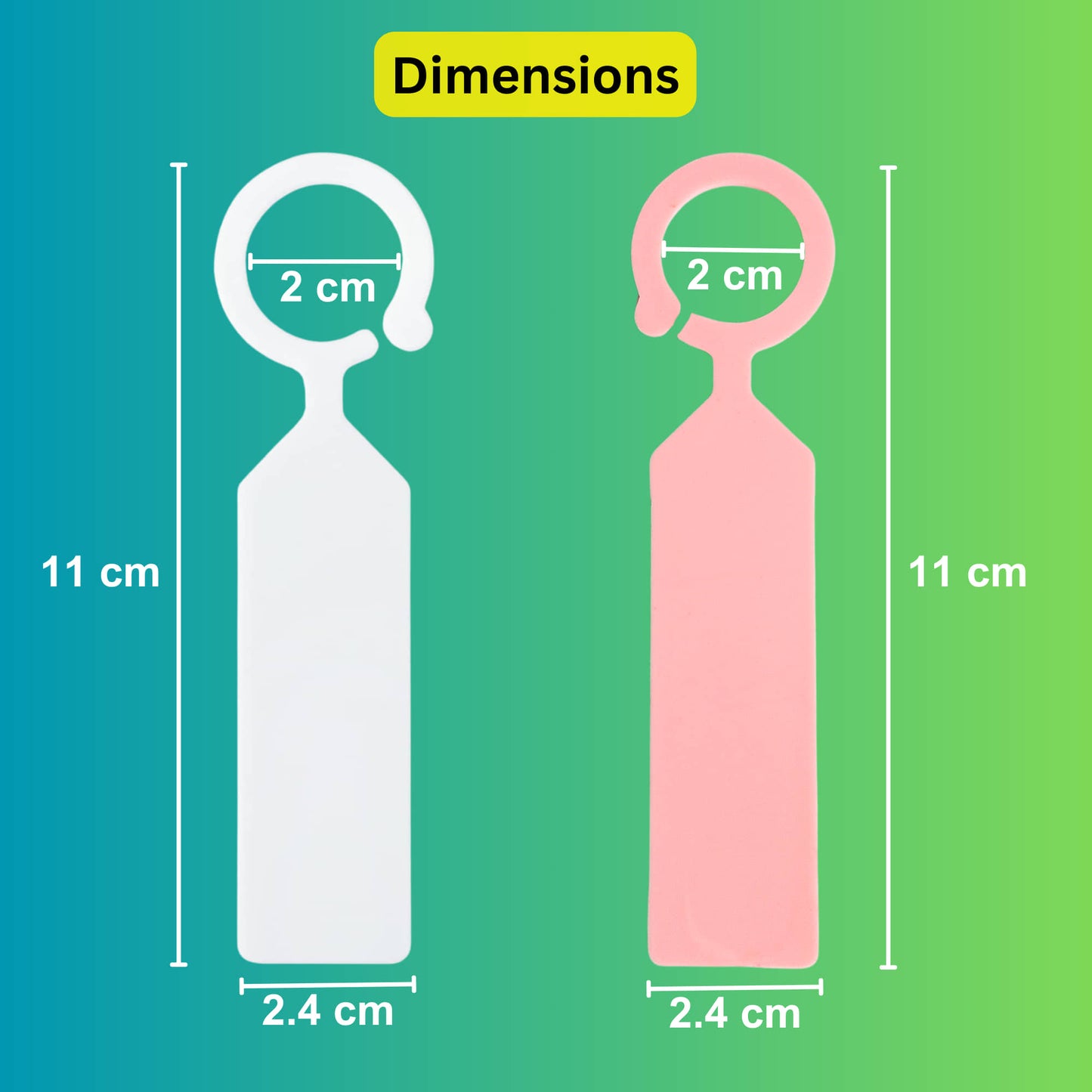 Hanging Plant Tag for Nursery & Home Garden | Plastic Plant Tree Tags | Ring Tag Garden Labels for Terrace Garden