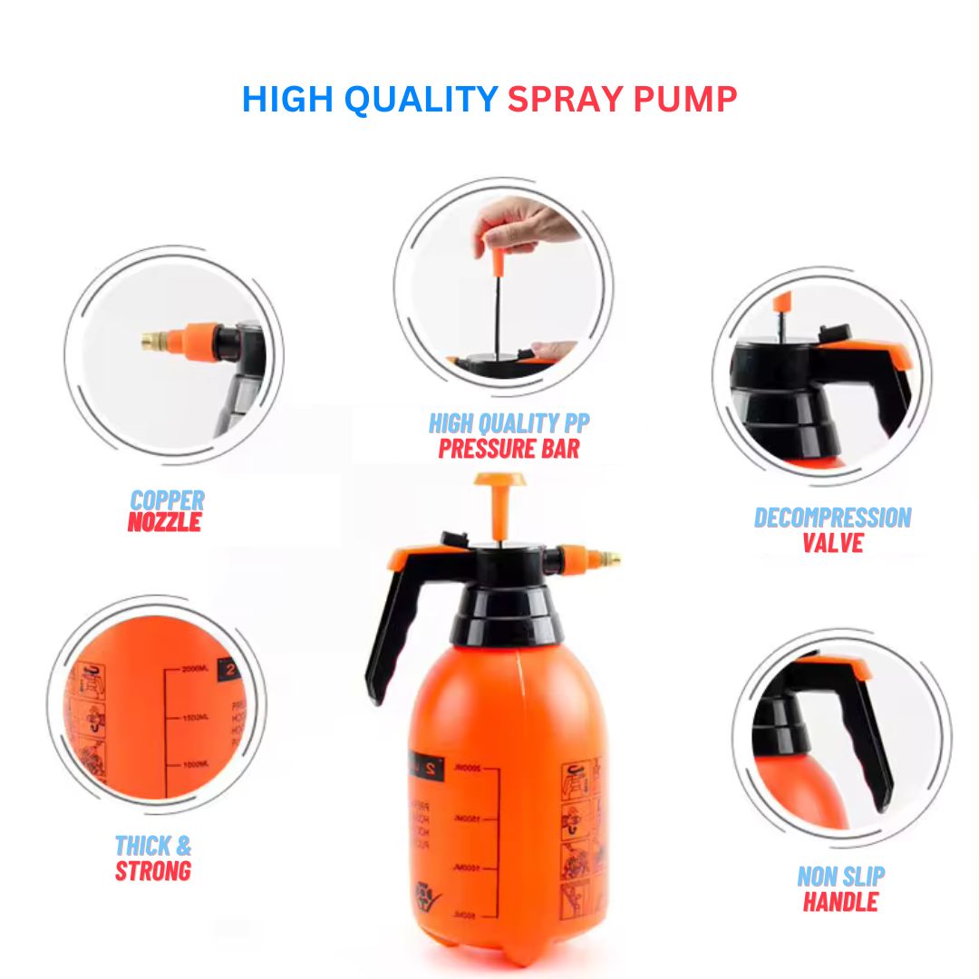 High Pressure Garden Spray Pump 2 Liter For Home Gardening