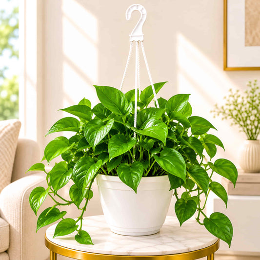 Money Plant Green Live Plant with Hanging Pot