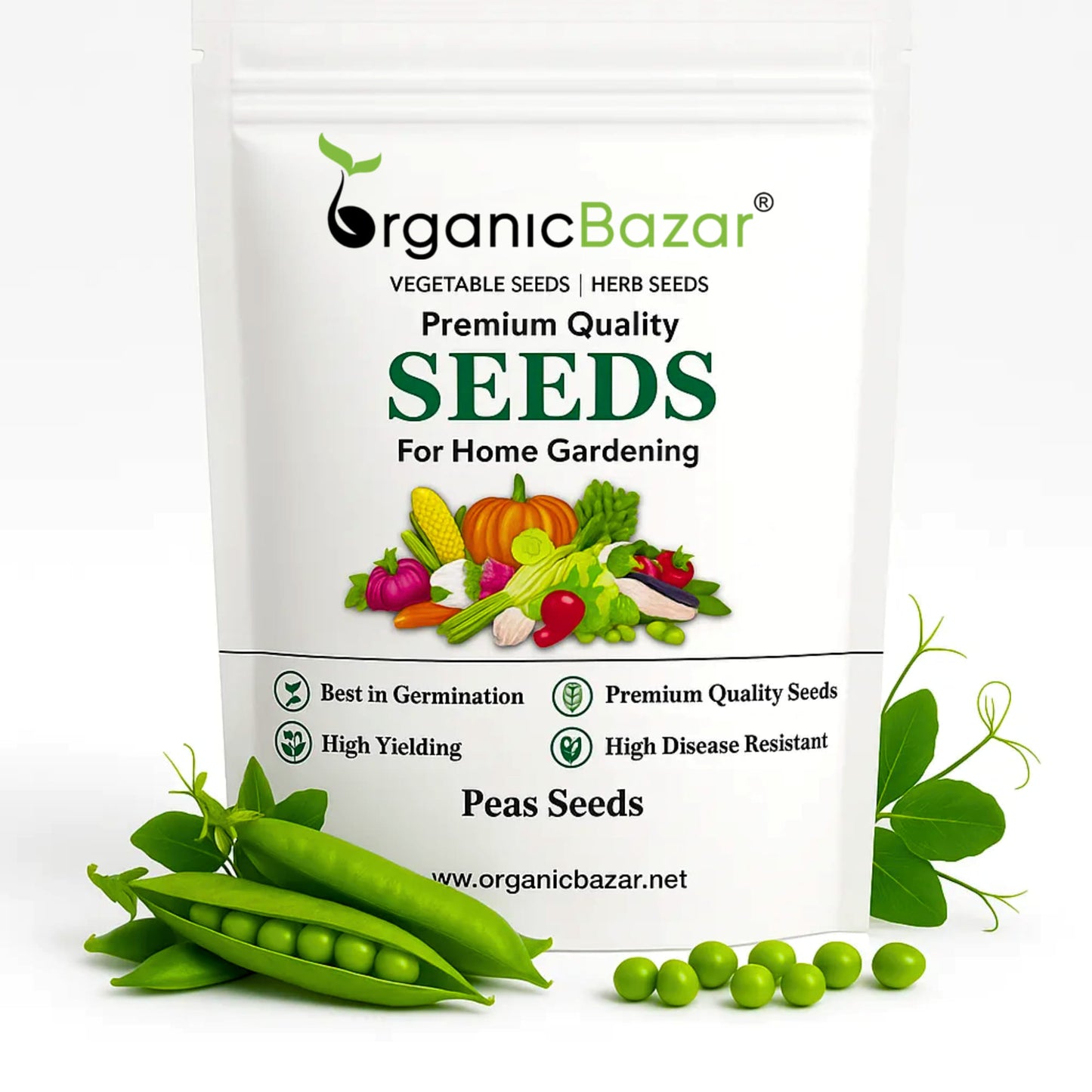 Peas (Matar) Seeds - 50 Seeds (मटर के बीज)