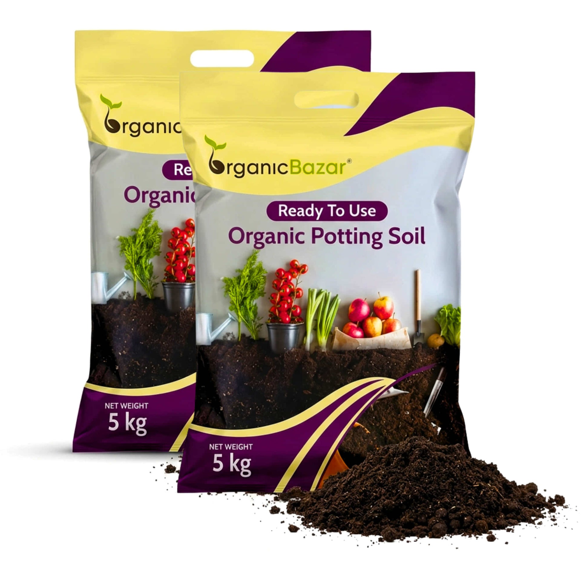 Ready to Use Organic Potting Soil Mix for Home Gardening 10 kg –  Organicbazar