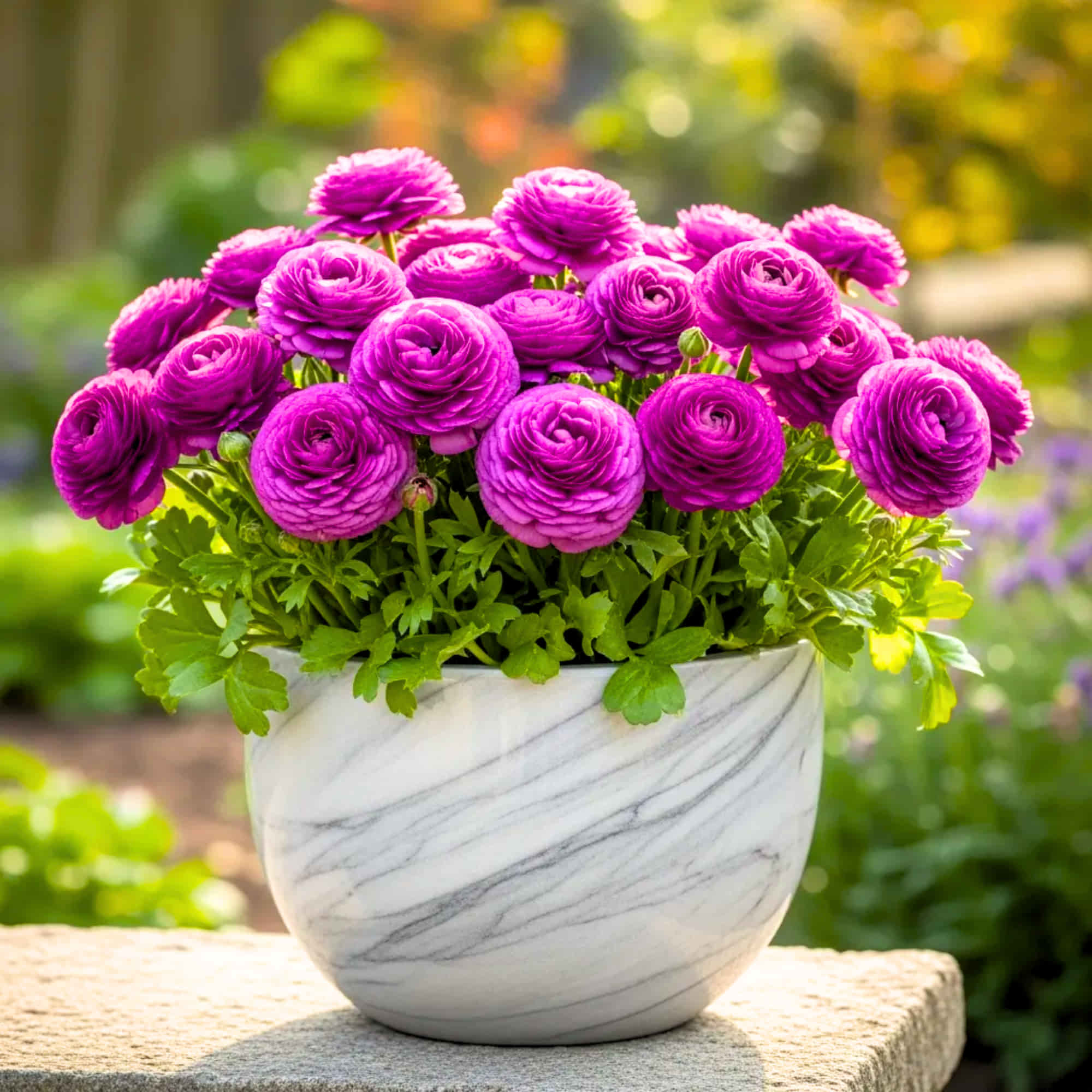 Ranunculus Purple Flower Bulbs (05 Bulbs)