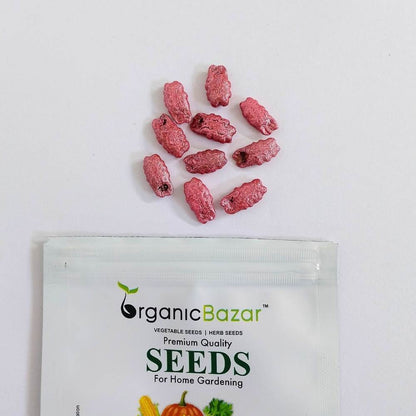 Snake Gourd (Chichinda) Dwarf White Short Seeds - 10 Seeds (चिचिंडा के बीज)