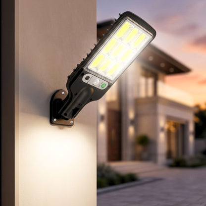 Solar LED Street Lamp Light | Super Bright COB LED | Motion Sensor | Remote Control | Auto-Chargeable Street Lamp for Front Porch, Patio, Garden & Outdoor (Pack of 1)