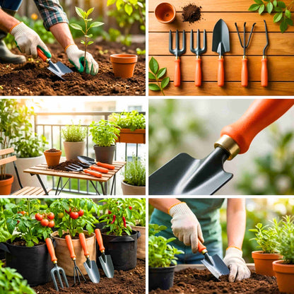 Gardening Tools Kit (5 Gardening Tool Sets) For Home Gardening
