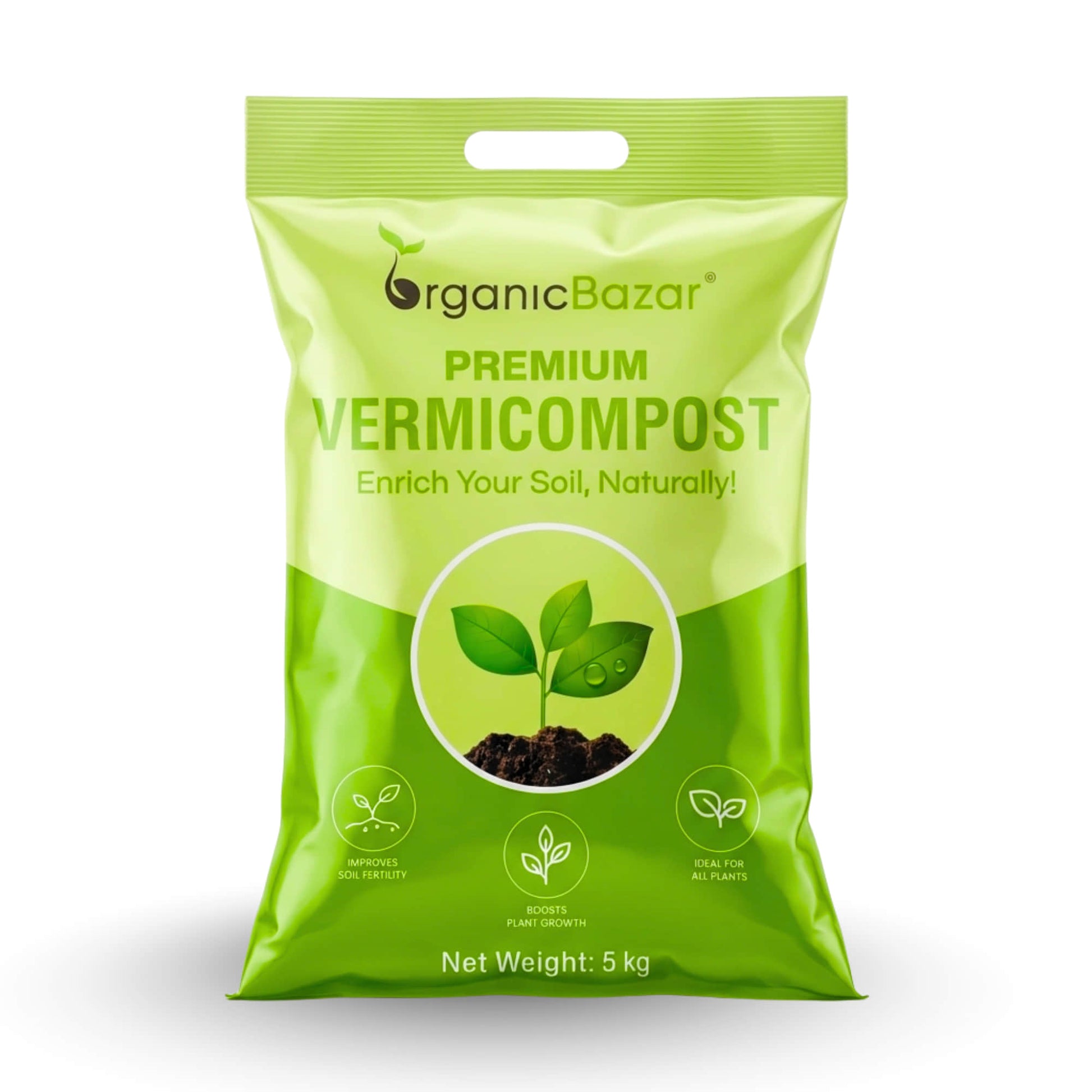 compost fertilizer for plants Vermicompost Fertilizer Manure for Home Garden Plants (5kg)