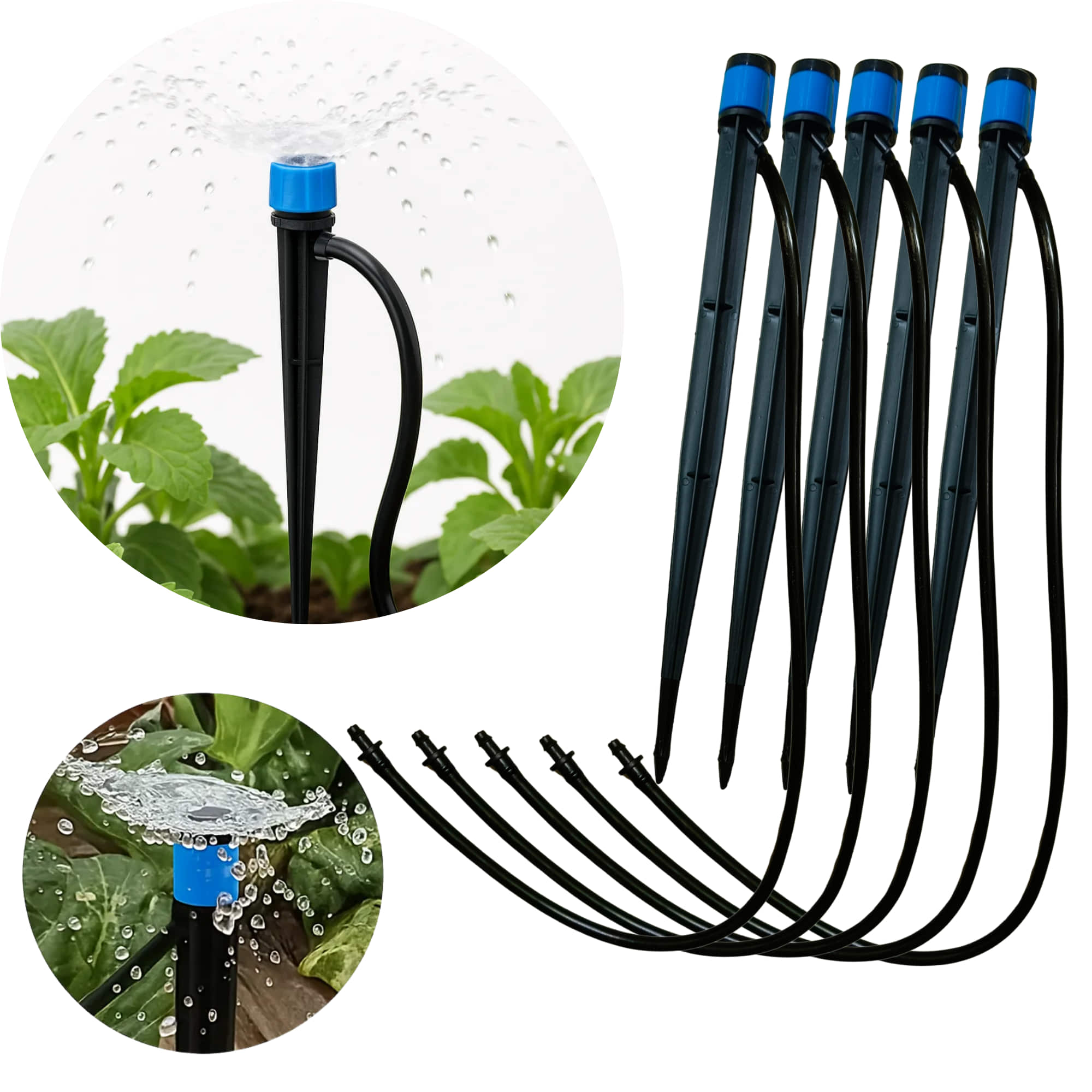 Water Flow Drippers Sprayer for Garden – Adjustable Irrigation System for Efficient Watering of Plants, Flowers, and Lawns