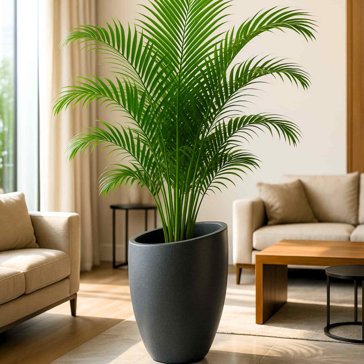 Calista Roto Moulded Tall Luxury Planter with 10+ Years Durability | Huge Terrazzo Finish Roto Container | Durable, Lightweight & Weatherproof Large Pot for Garden, Balcony & Living Room