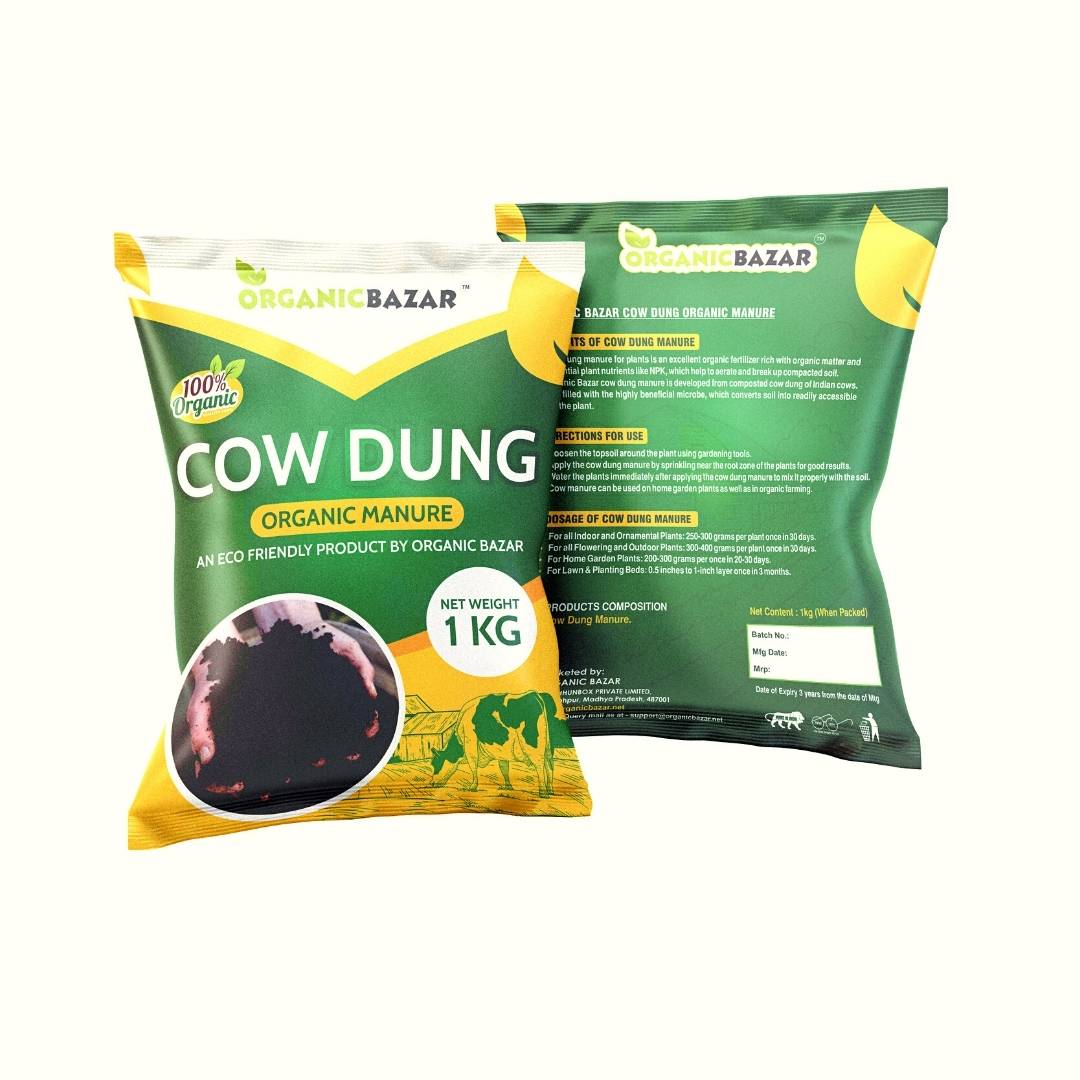 Cow Dung Manure Fertilizers for Plants 1 KG