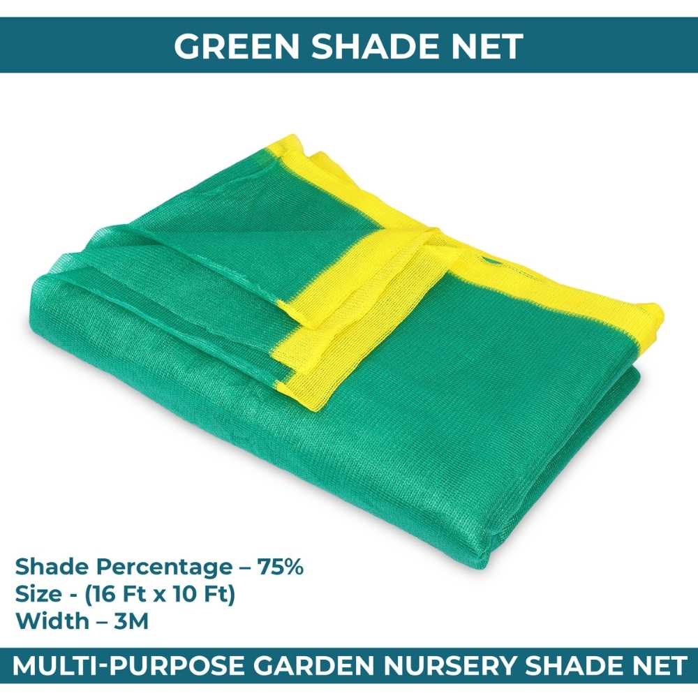 Green Shade Net 75% for Home Garden (16 Ft x 10 Feet) (2)