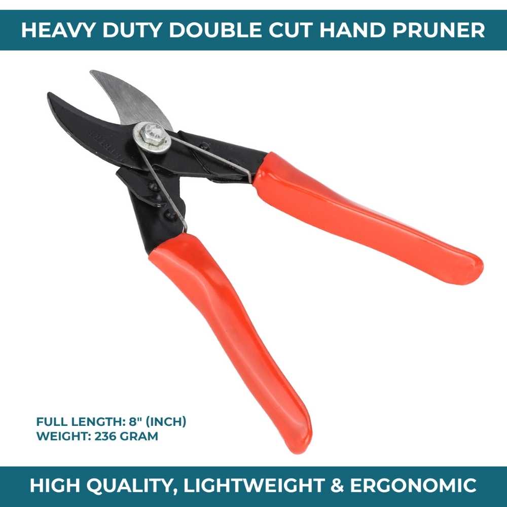 Heavy Duty Double Cut Hand Pruner