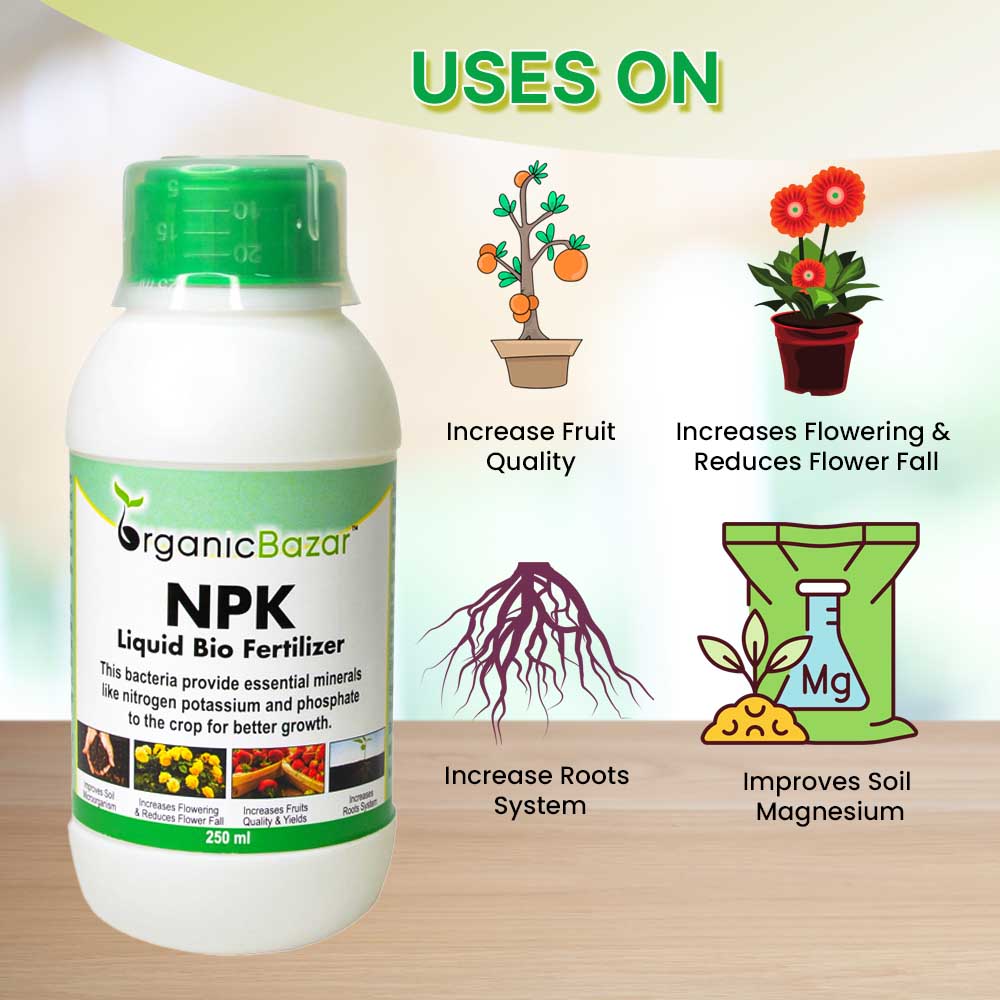 Bio NPK Fertilizer Liquid for Organic Gardening