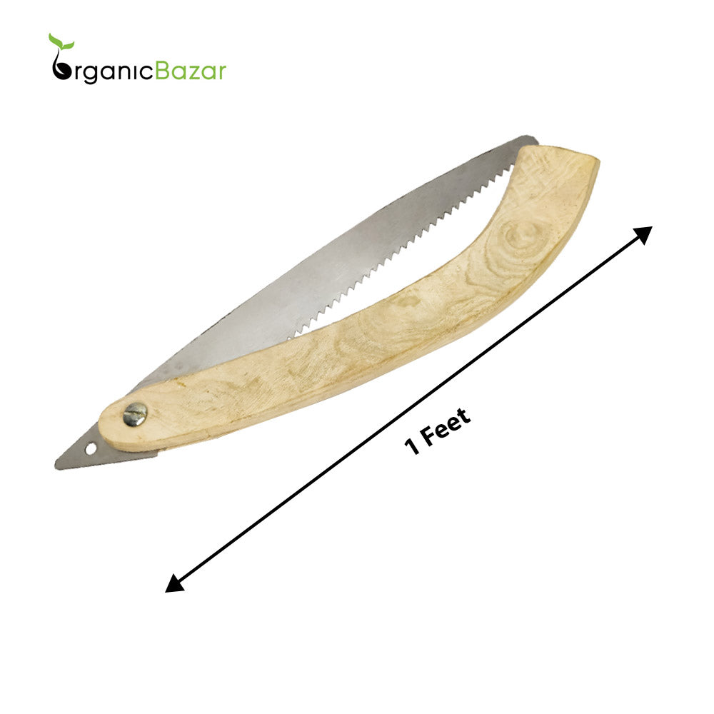 Premium Folding Pruning Saw with Wooden Handle