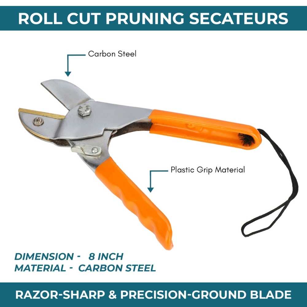 Roll Cut Pruning Secateurs For Gardening