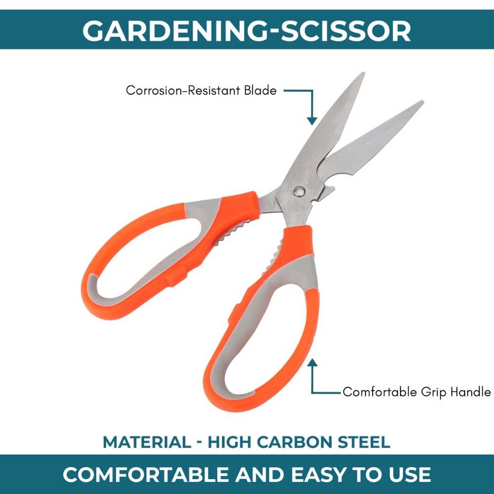 Stainless Steel Gardening Scissors with Sharp Blades