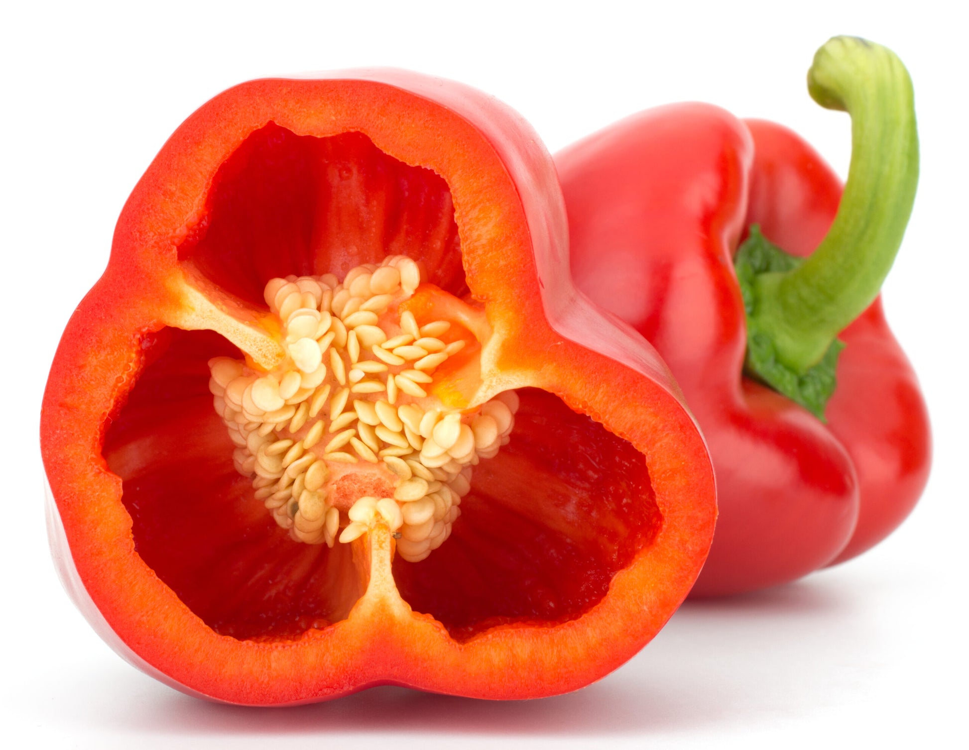 Red,Pepper,Isolated,On,White,Background,Closeup
