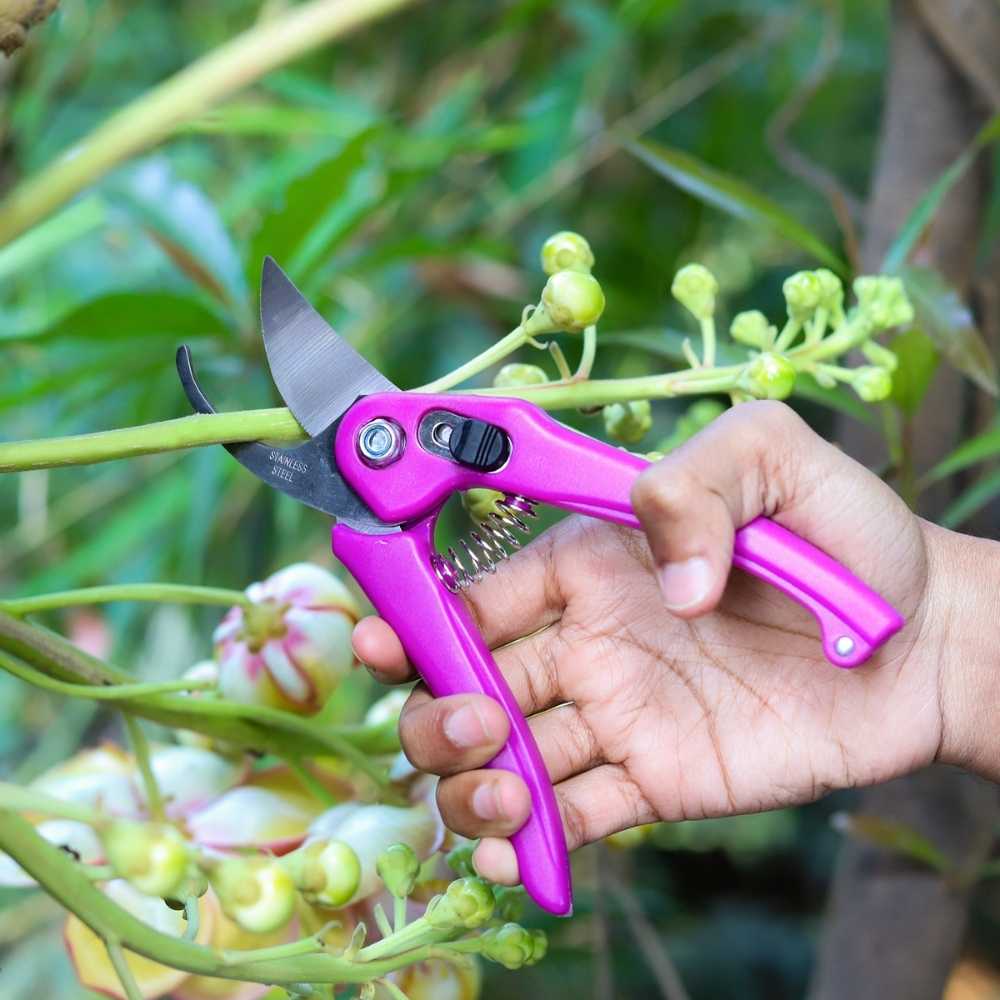 purple Multipurpose Gardening Cutter Scissor Hand Pruner (2)